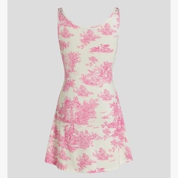 CIDER Toile De Jouy Ruched Mini Dress - Picture 5 of 13